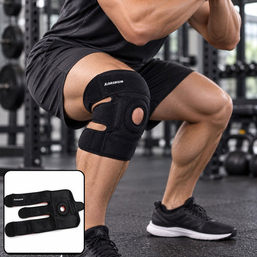 Adjustable Open Patella Knee Support With Three Straps For Daily Comfort (1 Pc)
