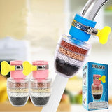 Activated Carbon Faucet Water Filter Universal Interface Home Kitchen Faucet Tap Water Tap Filter Multilayer Clean Purifier Filter Cartridge Five Layer Water Filter