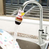 Activated Carbon Faucet Water Filter Universal Interface Home Kitchen Faucet Tap Water Tap Filter Multilayer Clean Purifier Filter Cartridge Five Layer Water Filter