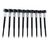 Solar Pathway Lights 10 Pc Set Outdoor Garden Stake Waterproof Led (10 Pc Set)
