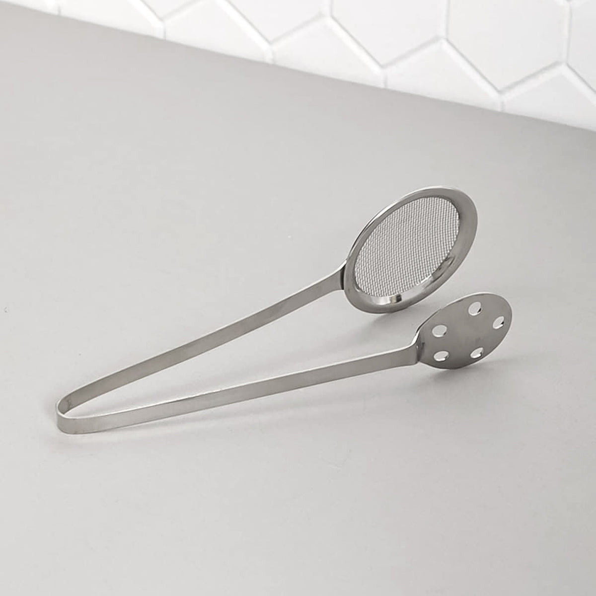 Apex Stainless Steel Skimmer Serving Tong