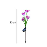 Solar Garden Flower Led Stake Lights For Pathway Lawn And Outdoor Decor (2 Pc)