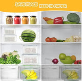 Refrigerator Storage Containers Boxes with Airtight Lid/Kitchen Fridge Organizers for Fruits & Vegetables Pack of 4