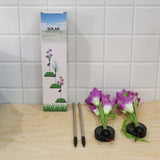Solar Garden Flower Led Stake Lights For Pathway Lawn And Outdoor Decor (2 Pc)