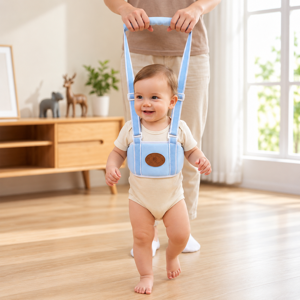 Baby Walking Assist Belt Toddler Learning Walk Harness With Handle (1 Pc)